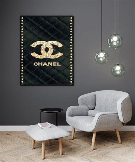 chanel poster wall decor.